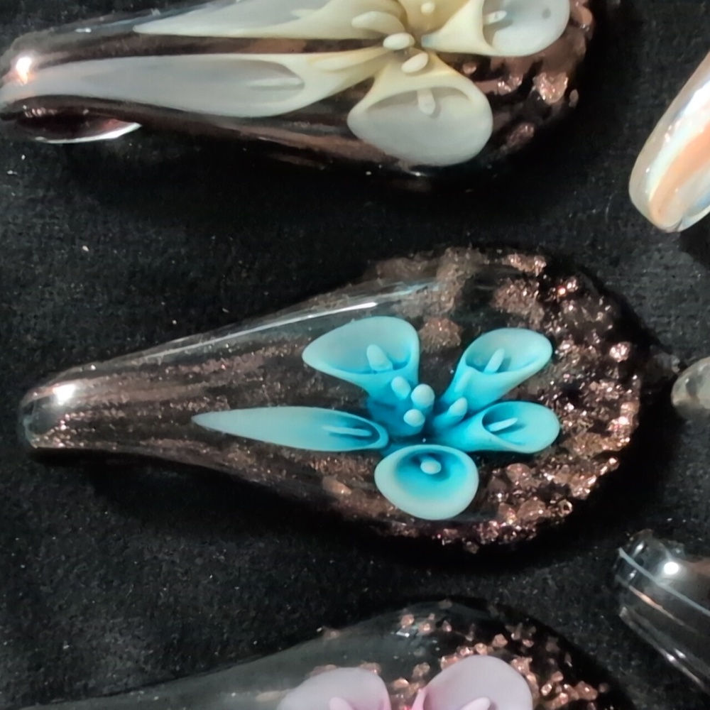 Colorful Glass Pendant Set - Picture 3 of 8